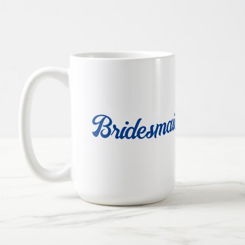 White Bridesmaid Classic Mug