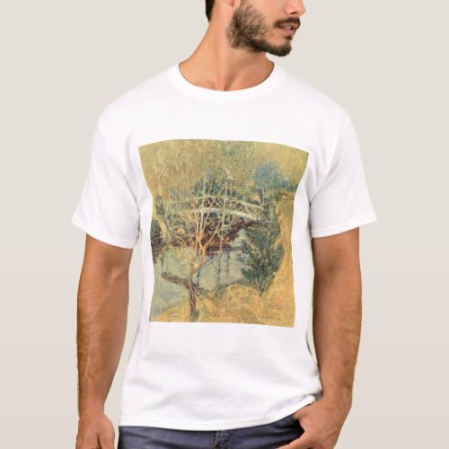 White Bridge by Twachtman Vintage Impressionism T_Shirt