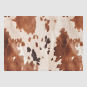 White Brown Cowhide Tissue Paper