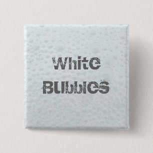 White Bubbles - Template Pinback Button