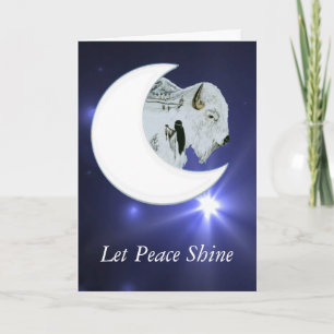 White Buffalo Blessing Card