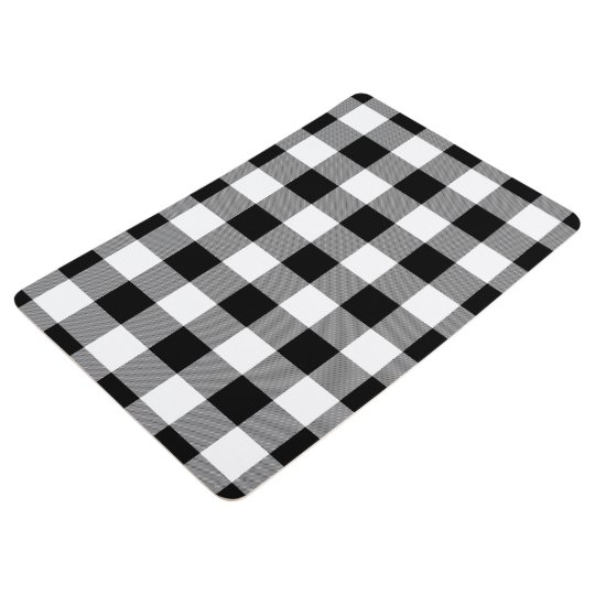 White Buffalo Check floor mat