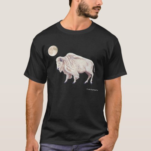 White Buffalo Full Moon T_Shirt