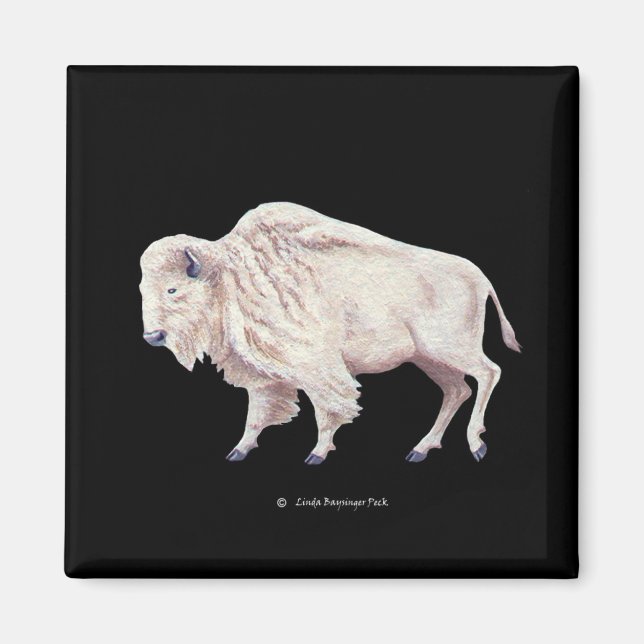 White Buffalo Magnet (Front)