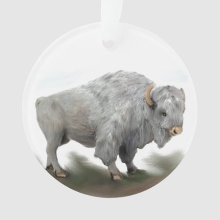 White Buffalo Ornament
