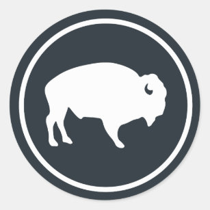 White Buffalo Outdoors Classic Round Sticker