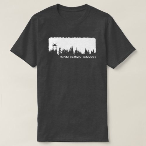 White Buffalo Outdoors Shirt with Tree Silhouette