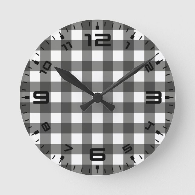 White Buffalo Round Clock (Front)