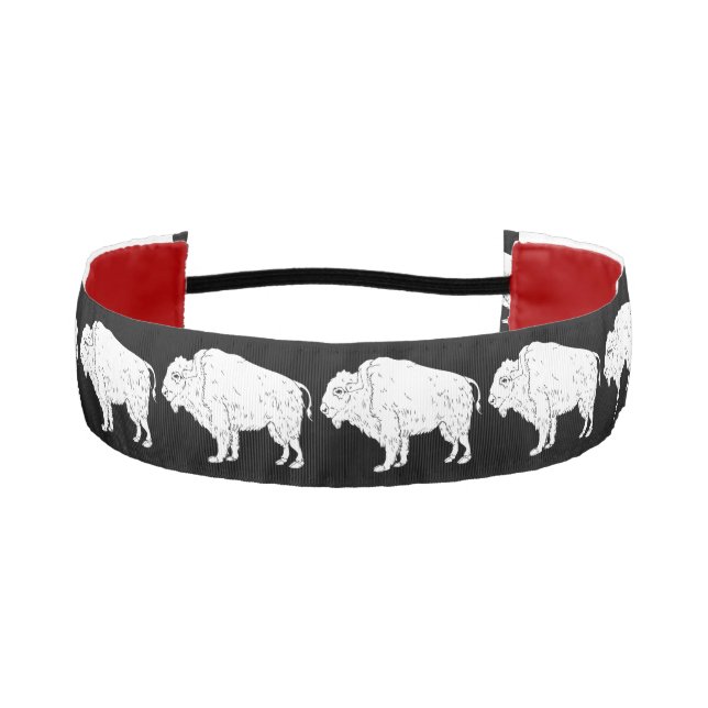 White Buffalo Thunder_Cove  Athletic Headband (Front)