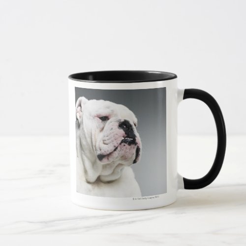 White Bull dog Mug