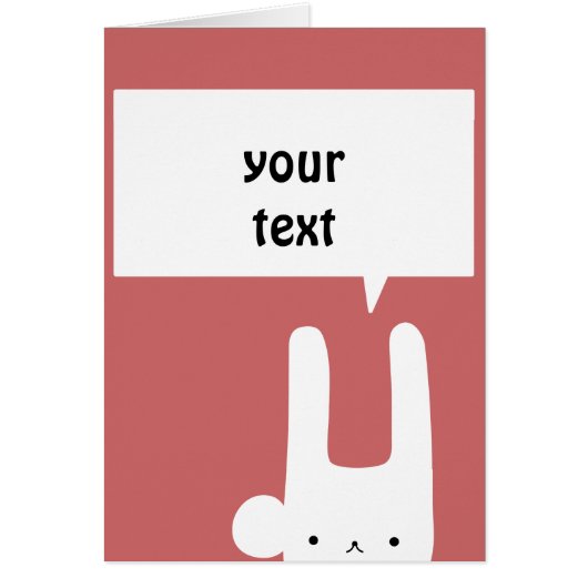white bunny cards (Front)