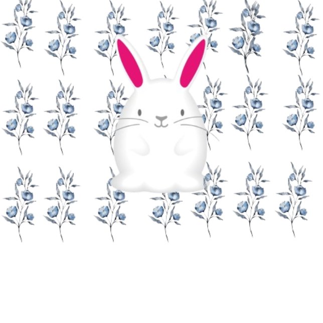 white bunny -case laptop sleeve (Creator Uploaded)
