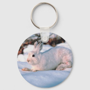 White Bunny Keychain