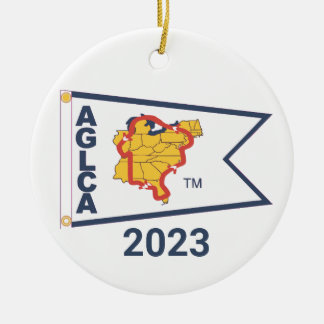 White Burgee (2023) Ceramic Ornament