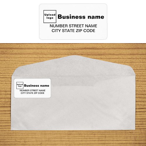 White Business Address Label