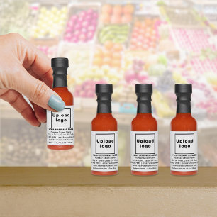 White Business Brand on Hot Sauce