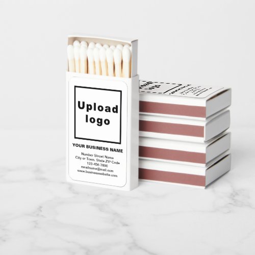 White Business Brand on Matchboxes