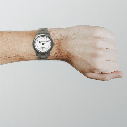 White Business Brand on Mens Watch