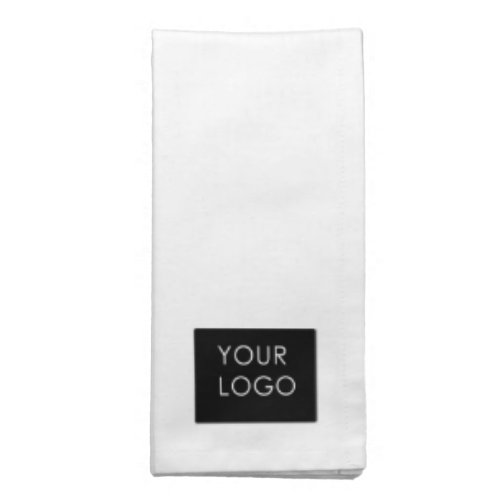 White Business Company Add Your Logo Dinner Cloth Napkin