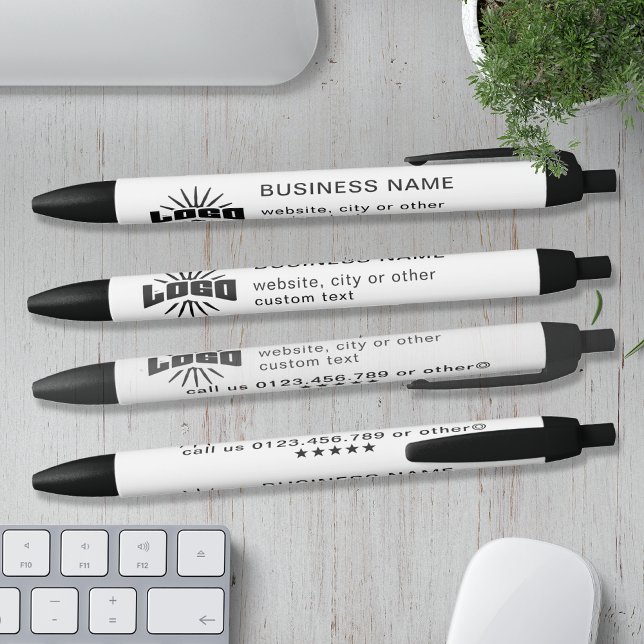 White Business logo name Company Brand Custom Pen (Creator Uploaded)