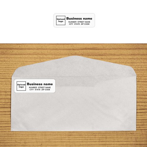 White Business Return Address Label
