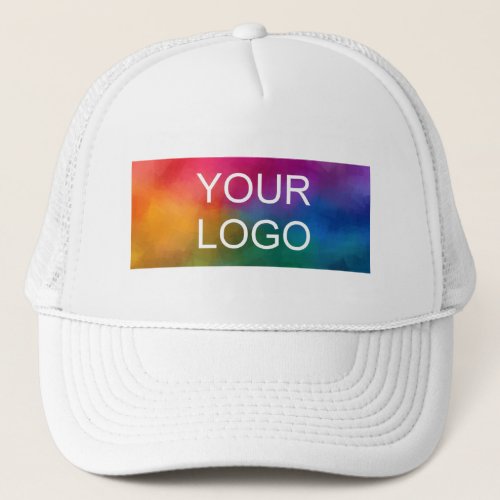 White Business Template Create Your Own Elegant Trucker Hat