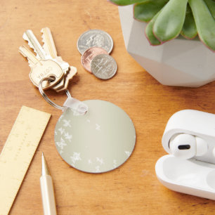 White Butterflies Keychain