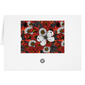 White butterfly and roses (Back Horizontal)