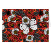 White butterfly and roses (Front Horizontal)