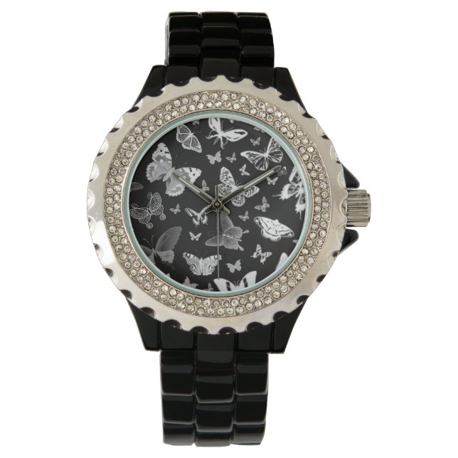 White Butterfly Fashion Watch by Julie Everhart (Front)