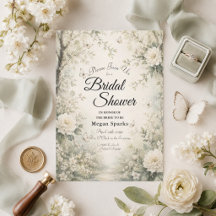 White Butterfly Spring Garden Bridal Shower