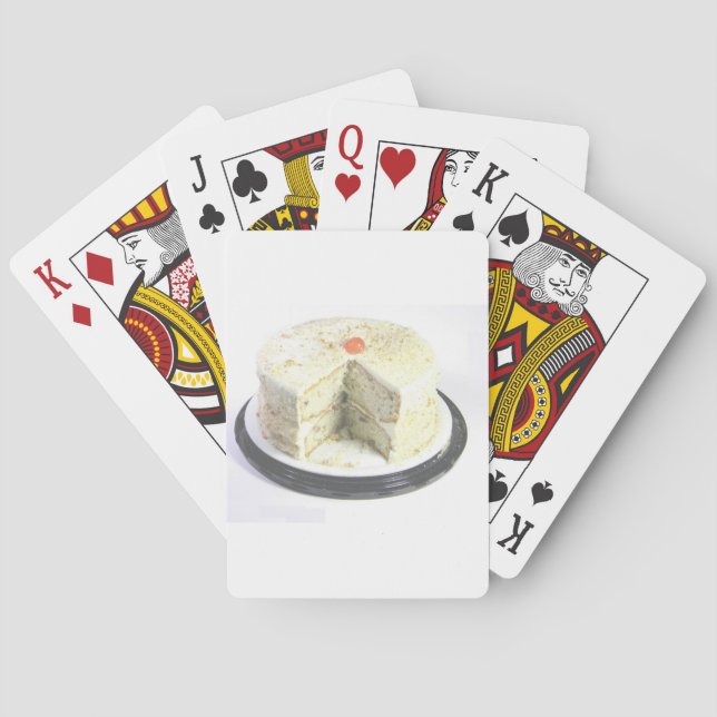 White Cake Poker Cards (Back)