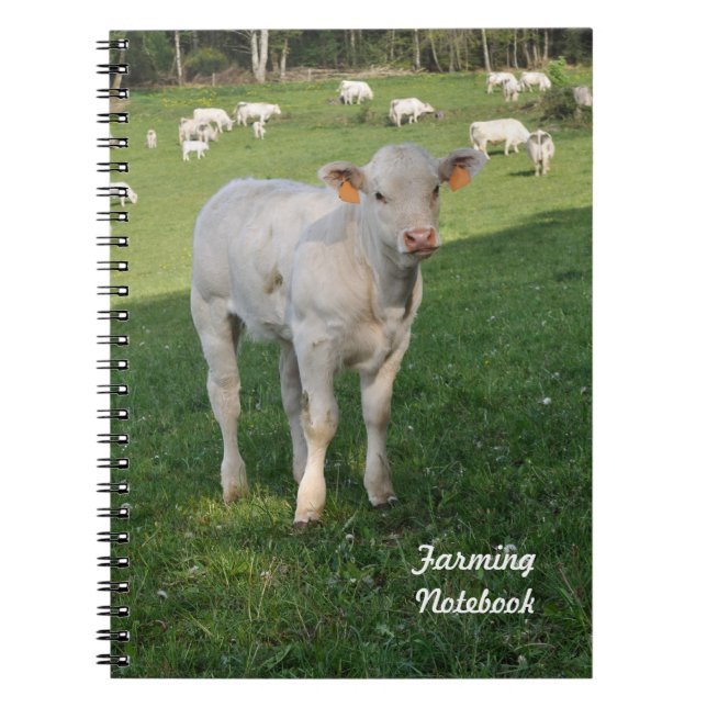 White calf farming notebook (Front)