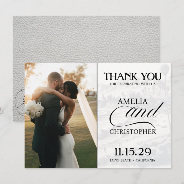 White California Passport Thank You Card (Front/Back)