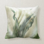 White Calla Lilies Art Decorator Pillow