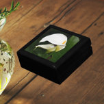 White Calla Lilies Floral Gift Box<br><div class="desc">Store trinkets,  jewelry and other small keepsakes in this wooden gift box with ceramic tile that features a photo image of two,  gorgeous,  white Calla Lilies along with their green foliage. A lovely,  floral design! Select your gift box size and color.</div>