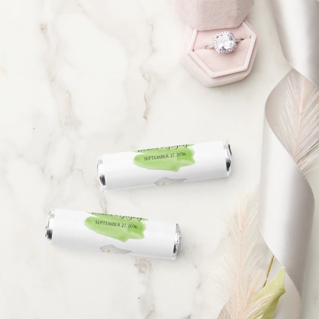 White Calla Lilies Watercolor Wedding  Breath Savers® Mints (Wedding)