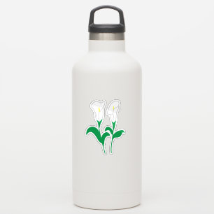 White Calla Lily Flower Botanical Gift Sticker