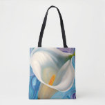White Calla Lily in style of Georgia O&#39;Keeffe Tote Bag