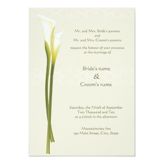 Lily Wedding Invitations 3