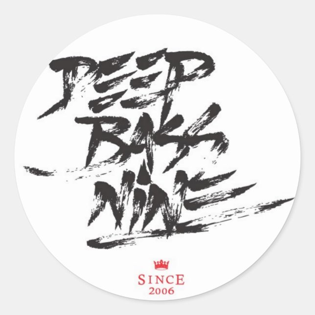 White Calligraffiti By Flixx Classic Round Sticker (Front)