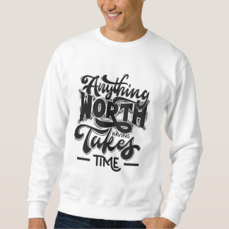 White calm and motivational Hoodie Men's