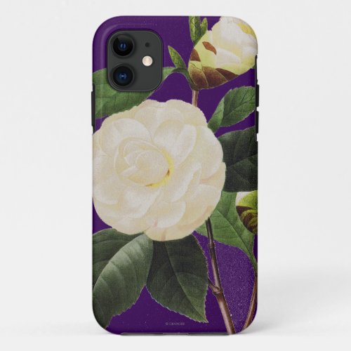 White Camellia 1833 iPhone 11 Case