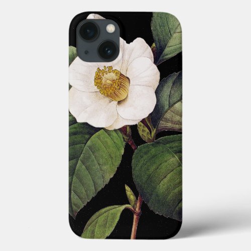 White Camellia iPhone 13 Case