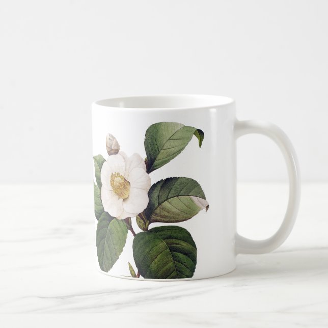White Camellia Coffee Mug (Right)