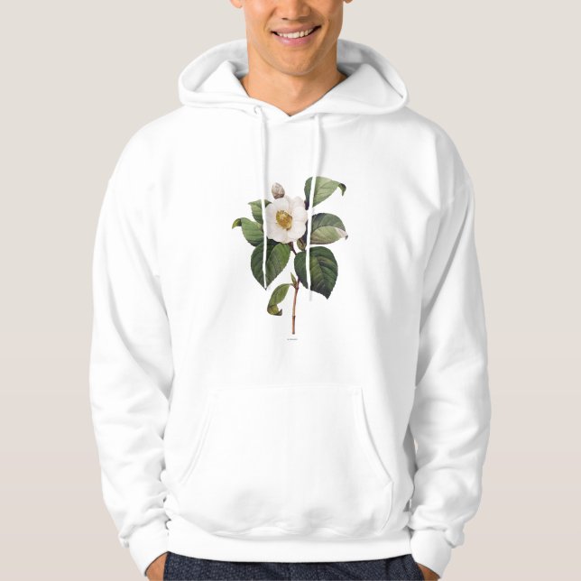 White Camellia Hoodie (Front)