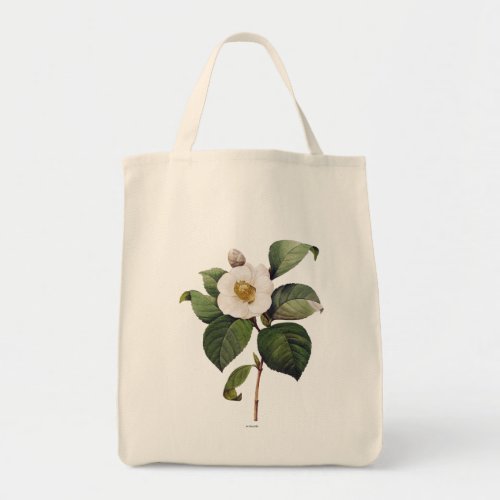 White Camellia Tote Bag