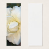 white camillia flower mini bookmark (Front & Back)