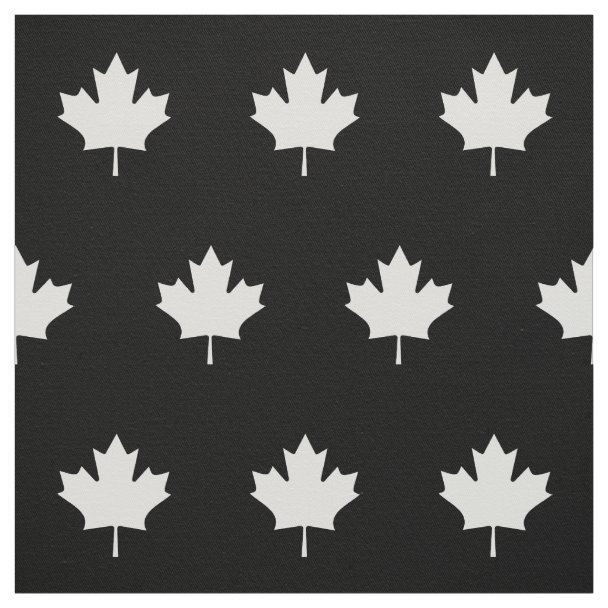 Canada Maple Leaf Fabric Custom Canada Fabric Zazzle