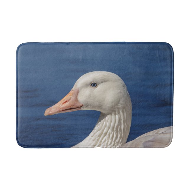 White Canadian Goose Bath Mat (Front)